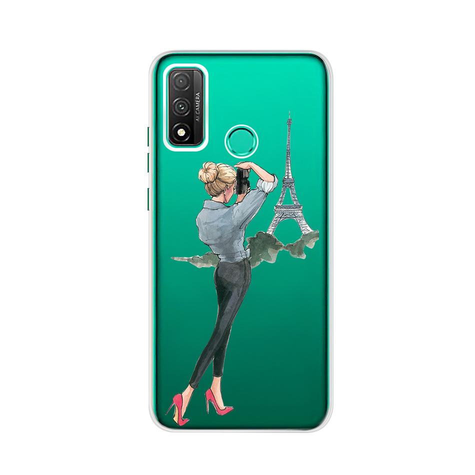 Phone Case For Huawei P smart 2020 Case TPU Silicon Soft Painted Coque Huawei Psmart 2020 POT-LX1A 6.21" Cover Bumper Cases capa