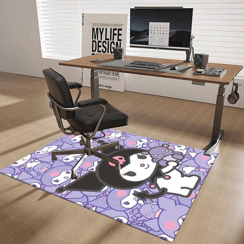 Anime Cartoon Design Chair Mat - Non-Slip Carpet for Office Chairs, Home Decor, Living Room, Bedroom, Game Room & Dormitory (Seasonal Gift).E088