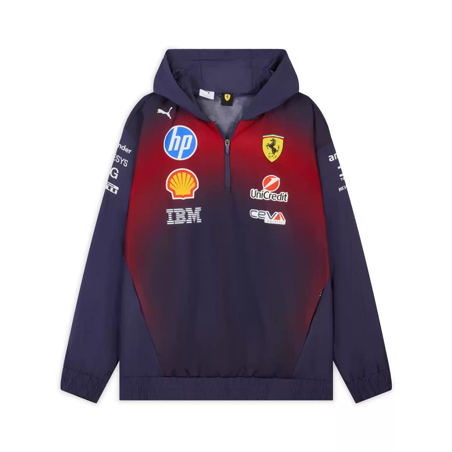 Puma X Ferrari Racing Series Loose Fit Breathable Hooded Pullover Long Sleeve Sweatshirt Men sweatshirt 71396201 S