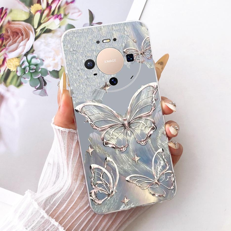For Huawei Mate 80 5G Case VYG-AL00 Stylish Butterfly Painted Cover Soft Slim Phone Case For Huawei Mate 80 Pro Mate80 5G Fundas