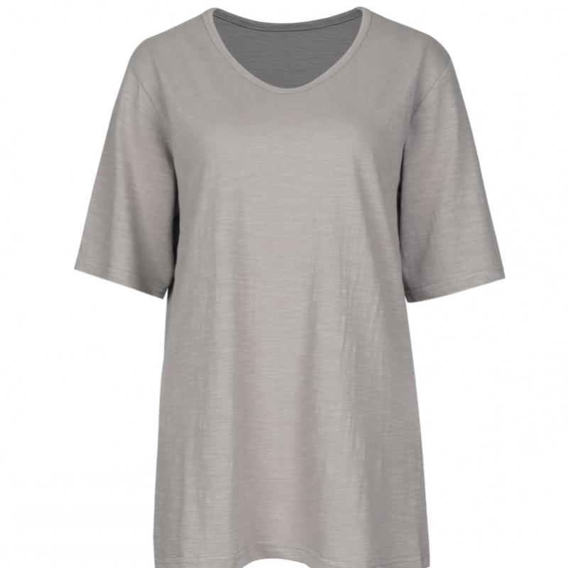 Shop   Loose FiT V Neck ShorT sleeVe T shirT Blue Dai Wsh 0521