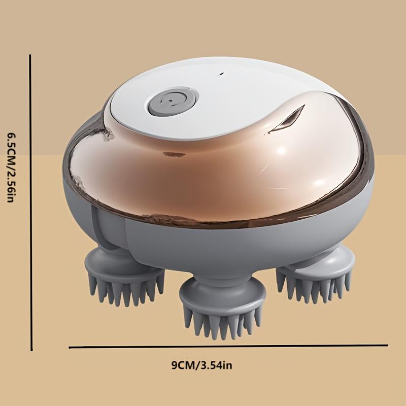 Mini Electric Scalp Massager - Portable Cordless Head Massager and Vibrating Octopus Hair Care Tool for Deep Relaxation and Stress Relief