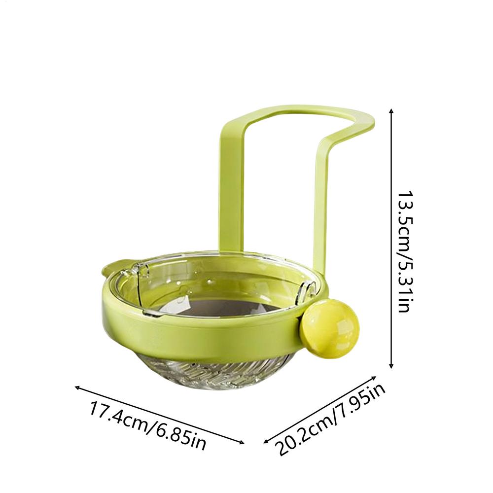 

Sink Drain Basket Automatic Dumping Waste Filter Kitchen Sink Food Catcher For Home Cooks Busy Parents Apartment Meal Preppers зелений