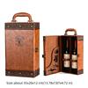 PU Leather Portable Carrier Tote with 4 Accessories Set Red Wine Storage Box Wine Gift Box  Gifts