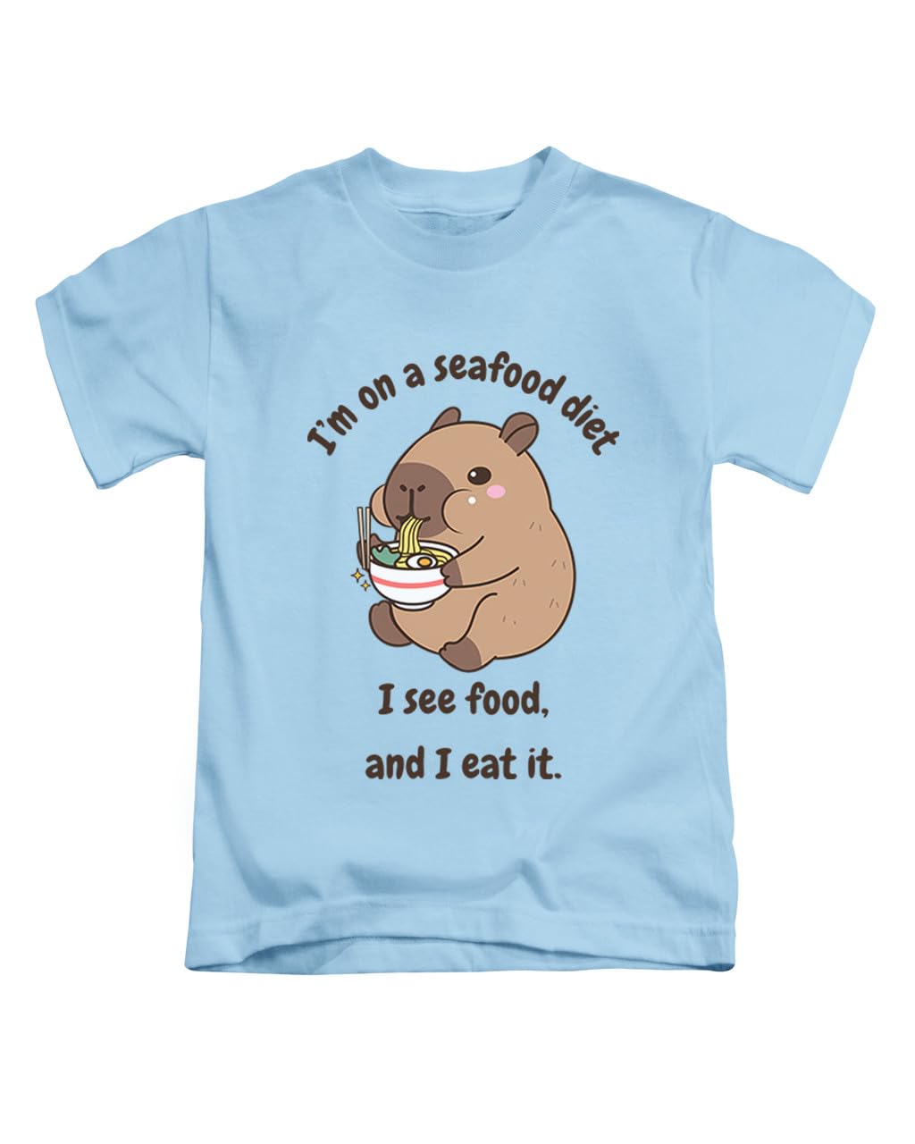 Im on a Seafood Diet See Food and eat it Meme Novelty Joke Humour Tee TShirt Funny Unisex T Shirt Top S