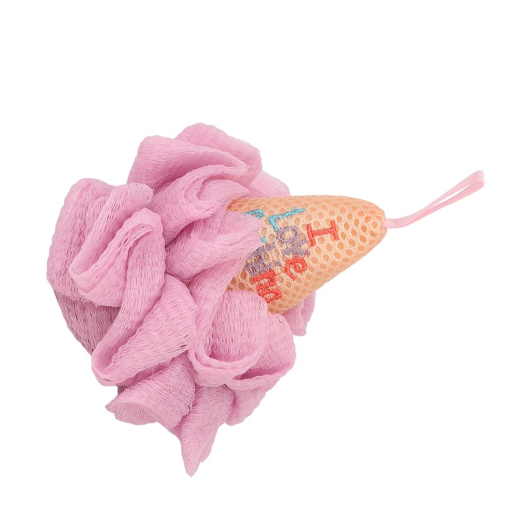 Bath Shower Sponge Ice Cream Shape Fine Mesh Elastic Dense Foaming Comfortable Body Wash Mesh for Women Men