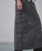 Musinsa Standard Woman Women'S Pigment Cargo Maxi Skirt [Charcoal Gray]