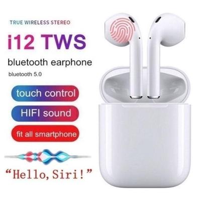 I12 TWS Wireless Bluetooth Earphone Smart Touch Control Earbuds Headphone With HIFI Sound