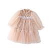 Frühlingsspitze Spleiß Puffiger Tüll Prinzessinnenkleid für Babymädchen