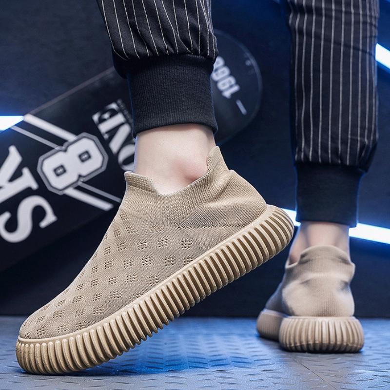 Original Herrensockenschuhe Atmungsaktiv Plateau Leicht Casuals Mode Vielseitig Outdoor Freizeitschuhe für Herren Zapatos De Hombre Neu
