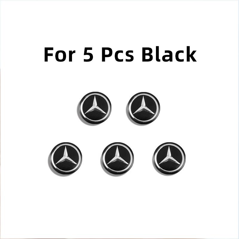 

GLC GLB 5Pcs Car Remote Key Sticker Aluminum Emblem Decoration Decal For Mercedes Benz AMG GLE GLS CLS GLC CLA GLA GLK ML C197