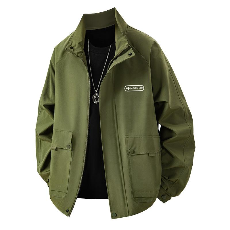 Autumn and Winter New Casual Jacket Men's Fashion Trend Coat Men's Tooling Lapel Retro Versatile Jacket