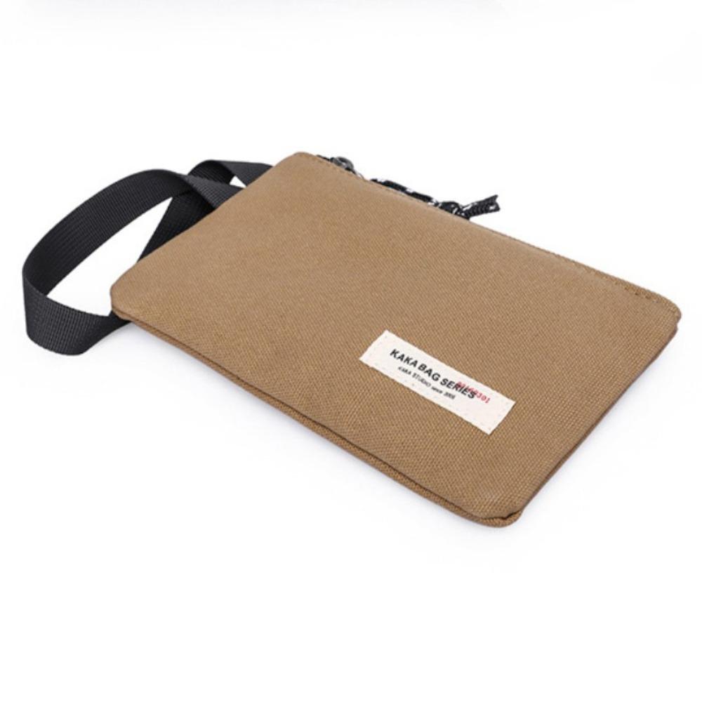 

Brand New Thin Men s Handbag Solid Color Oxford Cloth Envelope Bags Coin Purse