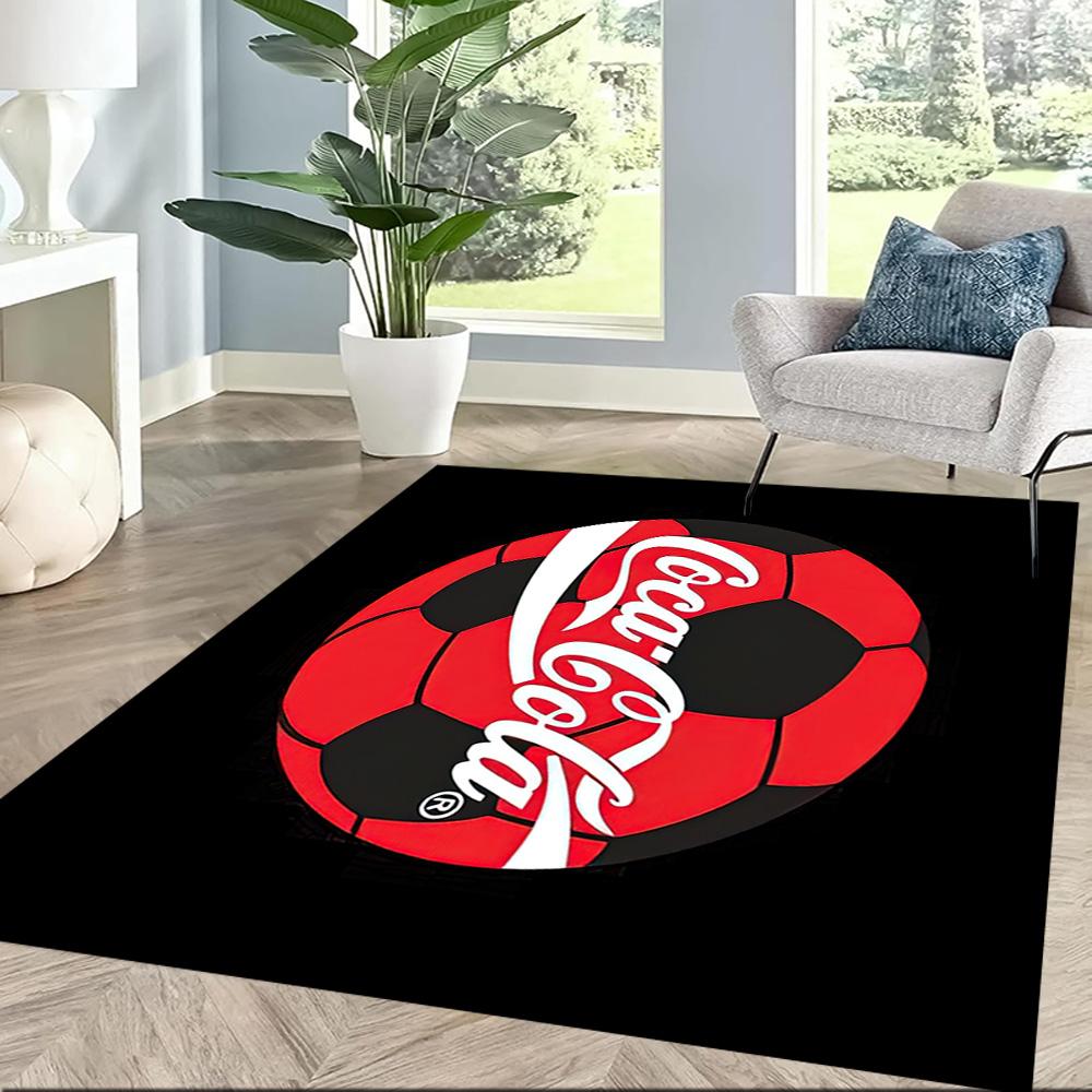 Coca-cola Classic Bottle Cap Square Rugs Are a Great Choice for Living Rooms, Bedrooms, Home Décor, and As Gifts.