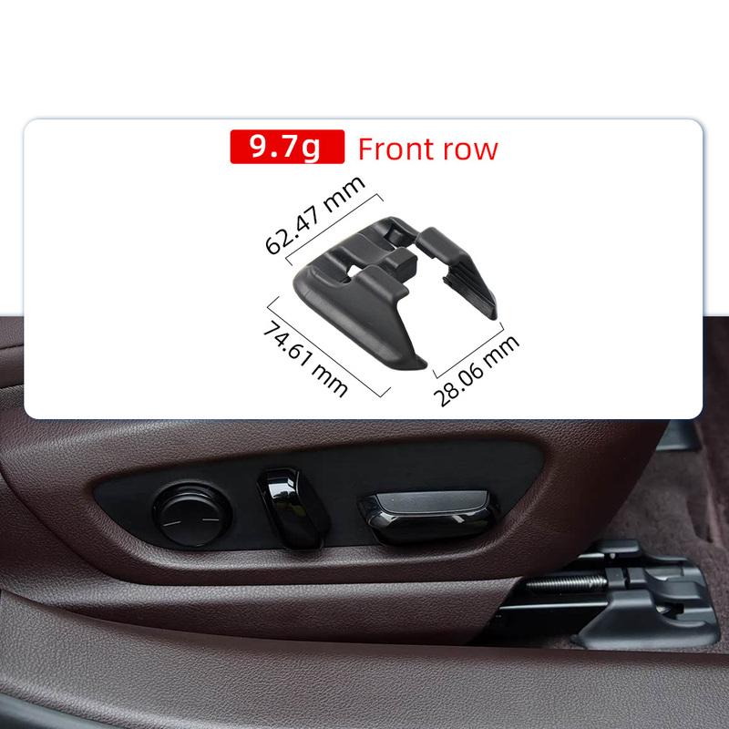 Car Front Seat Slide Rail Molding Trim Cover Fit for Toyota Prius ES Harrier Crown Mirai 2018- Replacement Part 72123-50020