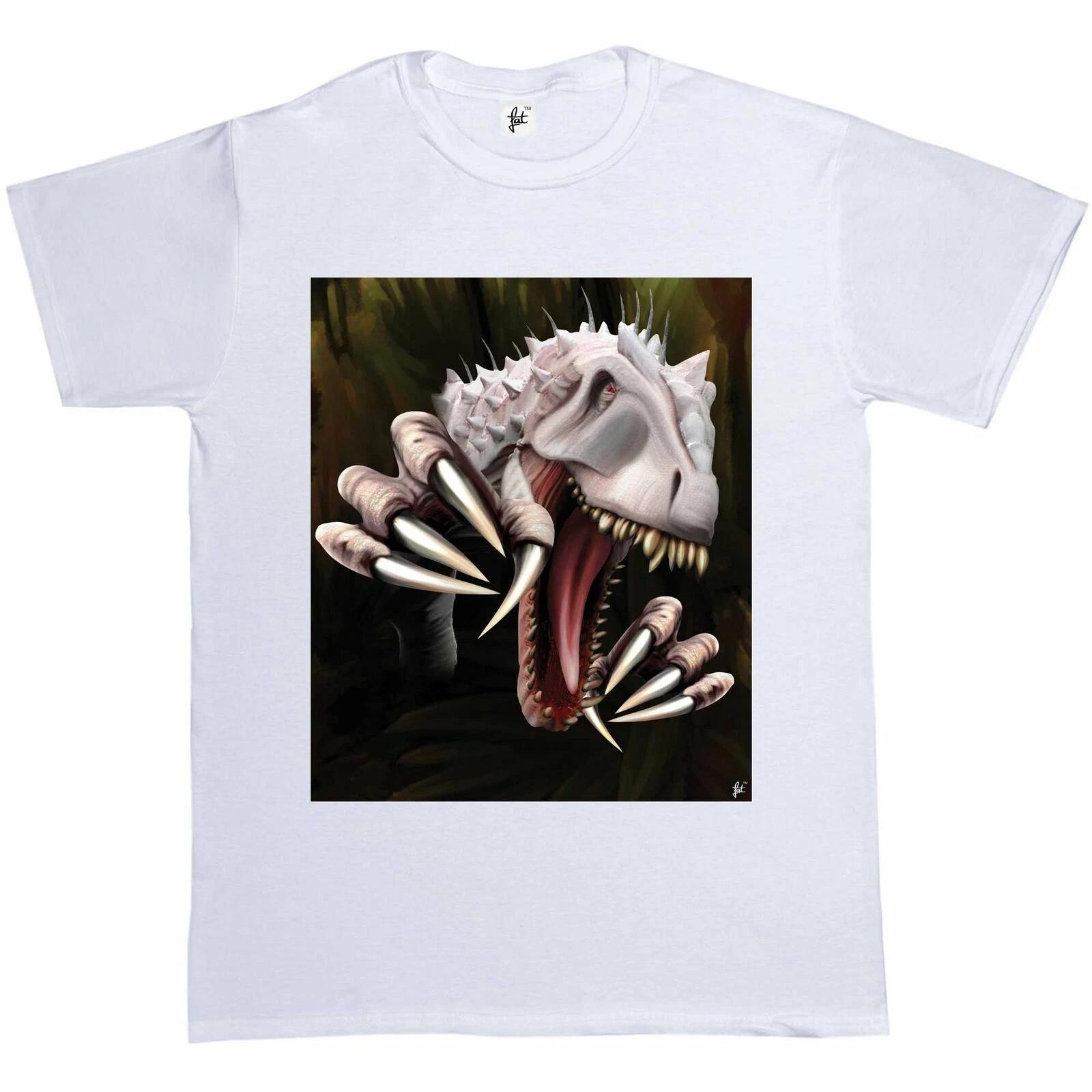 Scary Jurassic Indominus Rex Dinosaur Mens T-Shirt XXL