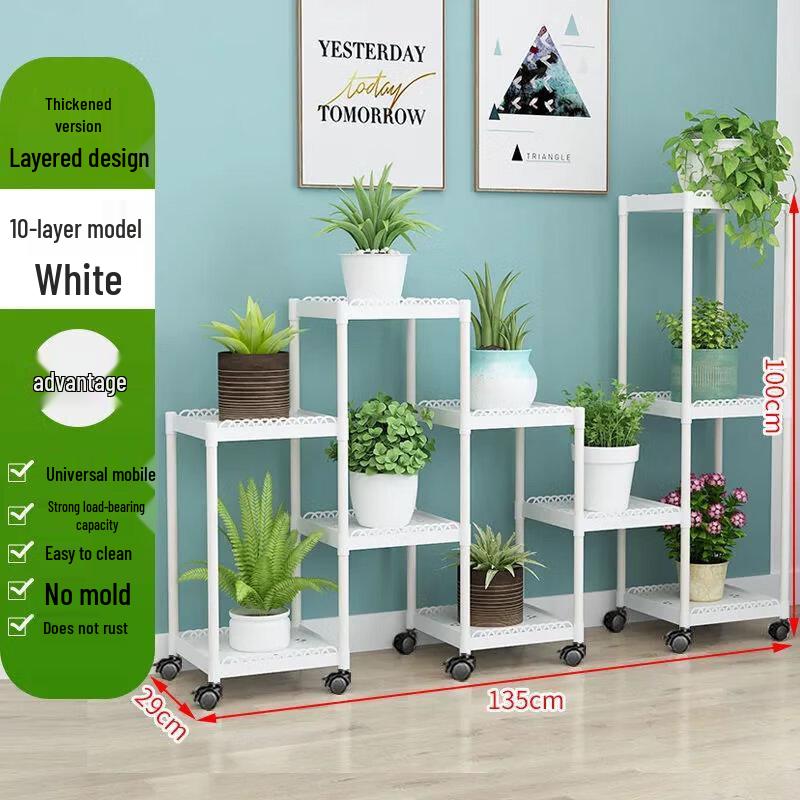 

Indoor Tiered Plastic Flower Pot Stand
