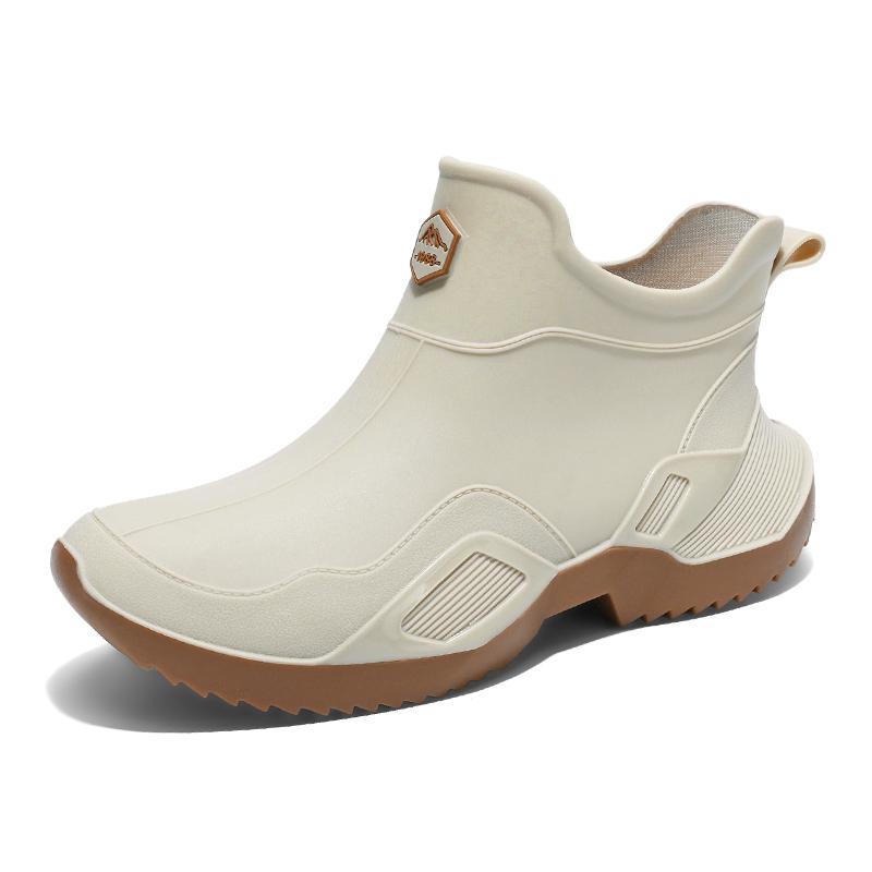 Pánská ležérní sportovní obuv, prodyšná kuchařská pánská obuv velkých velikostí, venkovní holínky, vodotěsné a protiskluzové holínky