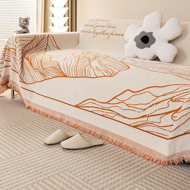 Chenille Sofa Cover Towel Summer Sofa Cushion Full Cover Towel Multi-Functional Non-Slip Living Room Sofa Cushion Four Seasons Universal