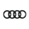 4 Anelli Per Audi A3 A4 A5 A6 A7 A1 Q2 Q3 Q5 Q7 Q8 TT Logo Cromo Nero ABS Emblema Cofano Anteriore Auto Distintivo Cofano Distintivo Portellone Posteriore