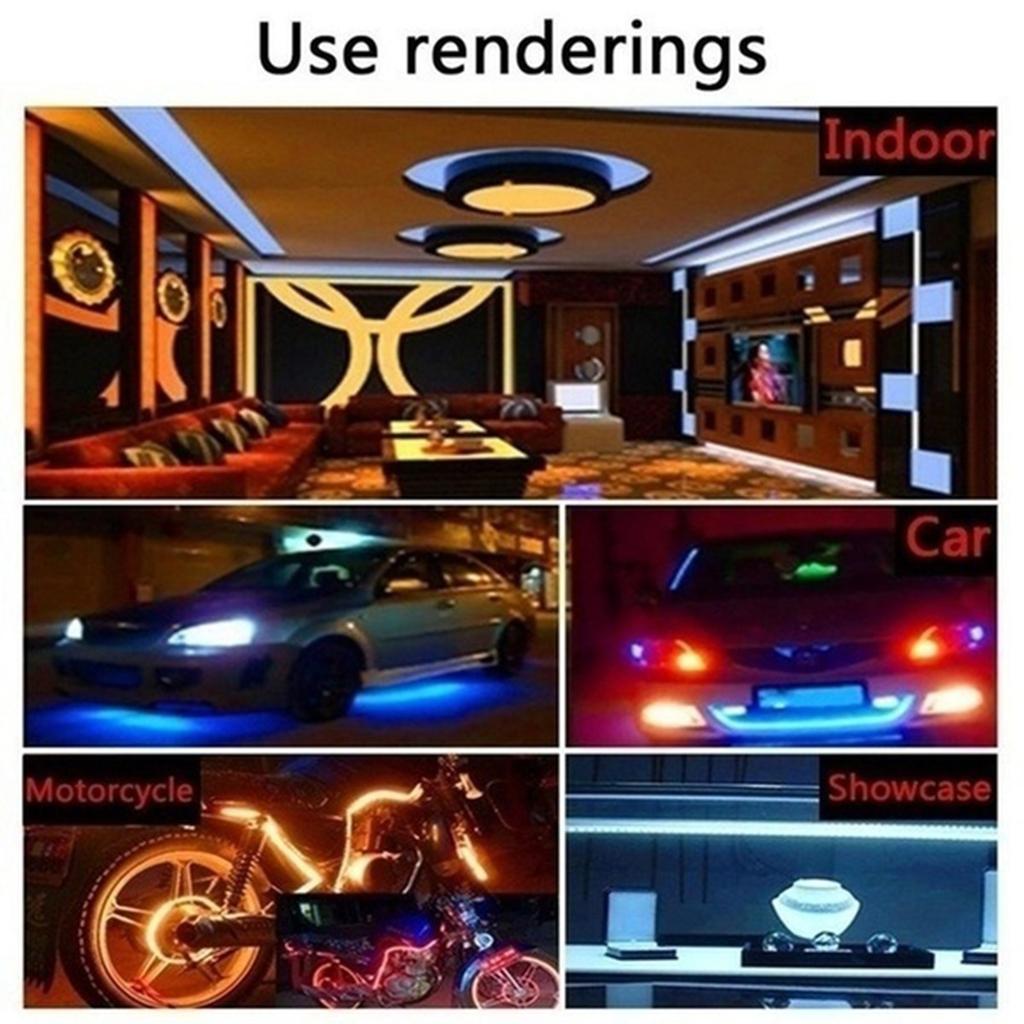 RGB SMD 3528 LED Light with Flexible Belt with 44 Key IR Remote RGB Controller for Home/Wedding Decoration