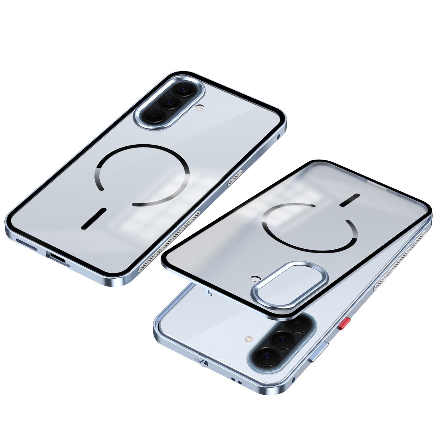 

Metal Heat Dissipation Frame with Frosted PC Back for Samsung A57, Strong Magnetic Adsorption Phone Case A37 Samsung A37