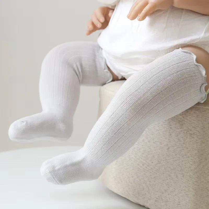 Baby Socks Girl Non Slip Newborn Infant Cute Knee High Socks Children's Mather Kids Princess Cotton long Socks Baby Accessories