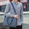 Cartella da uomo in PVC orizzontale business casual - Borsa grande capacità per laptop e documenti