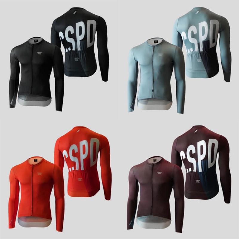 CSPD Milk Silk Slim Tight Breathable Men Women's Long-sleeved Shirt Road Bike Cycling Clothes