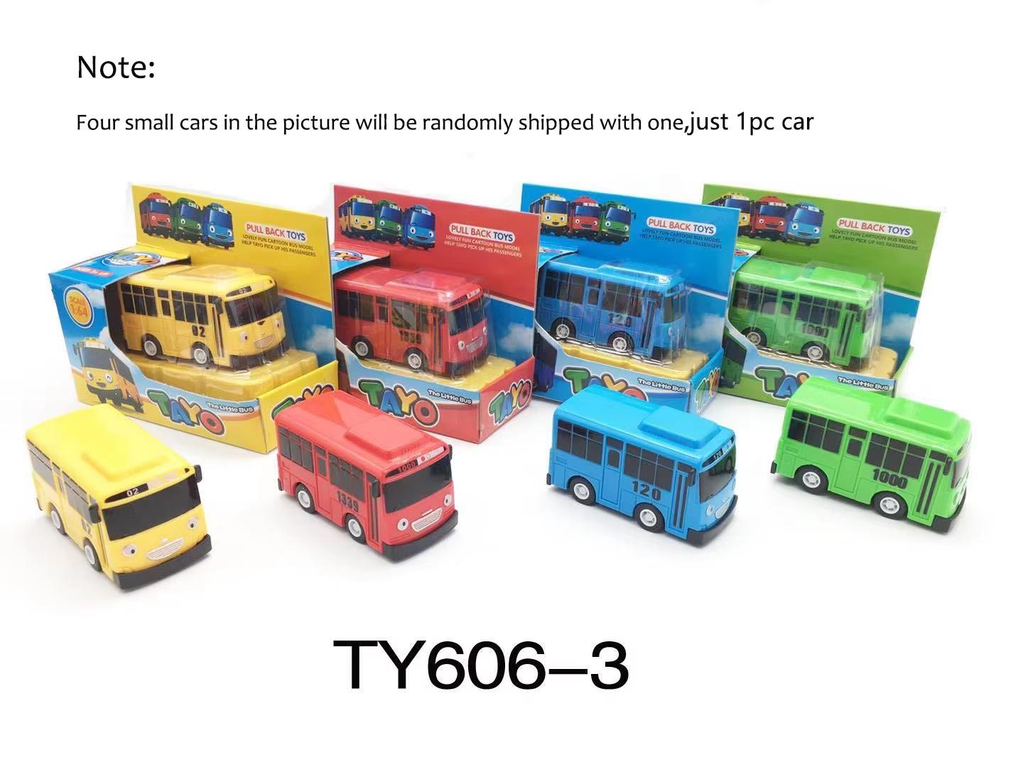 Bus Toy Truck Set with Traffic Signs - Micro Vehicle Education Traffic Safety Toy Set