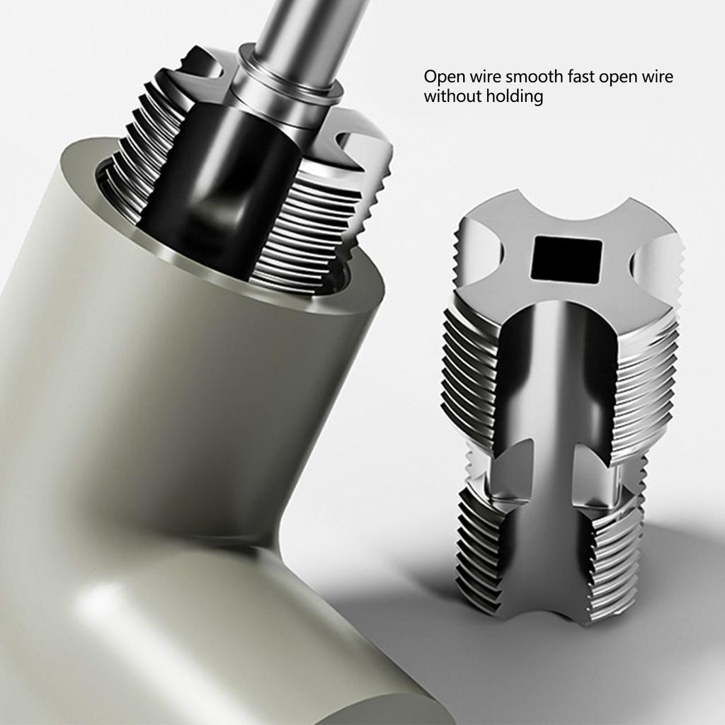 Electric Drill Compatible PVC Pipe Threader Kit Electric Drill PVC Thread Maker Tool Pipe Threader for Electric Drill