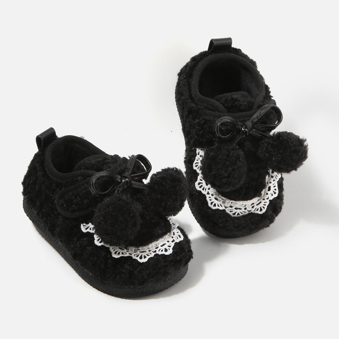 

Зимние мокасины для девочек Детские флисовые туфли для малышей Хлопковые туфли на мягкой подошве 16