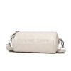 Soft Leather Women'S Bag First Layer Cowhide Cylinder Bag Trendy Fashion Wide Shoulder Strap Single Shoulder Messenger Bag