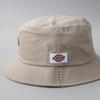 Dickies Twill Bucket Hat Calif Casual Street Black Patch Beige Free Size