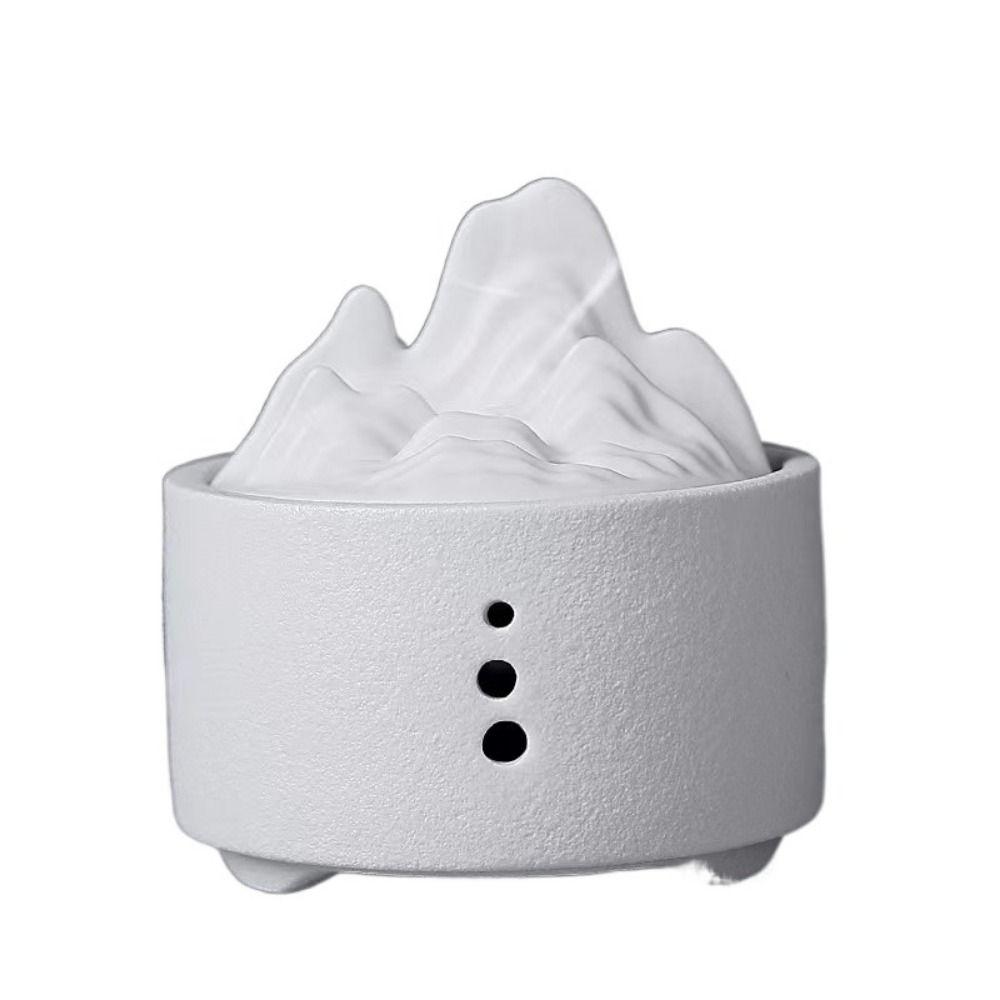 

Креативный керамический пьедестал для благовоний, дезодорирующий съемный держатель для благовоний, прочный обратный поток, ароматический диск для йоги белый