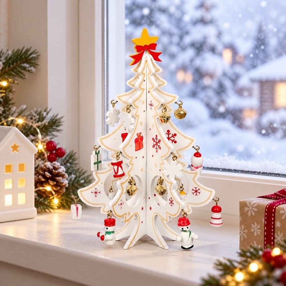 Wooden Christmas Tree Decorations Stereo With Pendant Christmas Tree Christmas Pendant