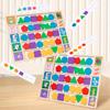 Wooden Montessori Shape Sorting Puzzle For Toddler Cognitive Development Educational Toy