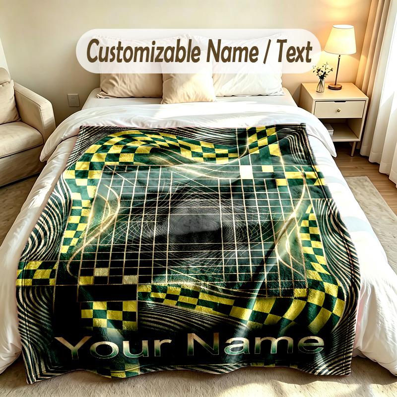 Andere ähnliche Designs Thema Benutzerdefinierte Decke Personalisierter Name & Text Angepasste Weiche Warme Überwurfdecke Heimdekoration