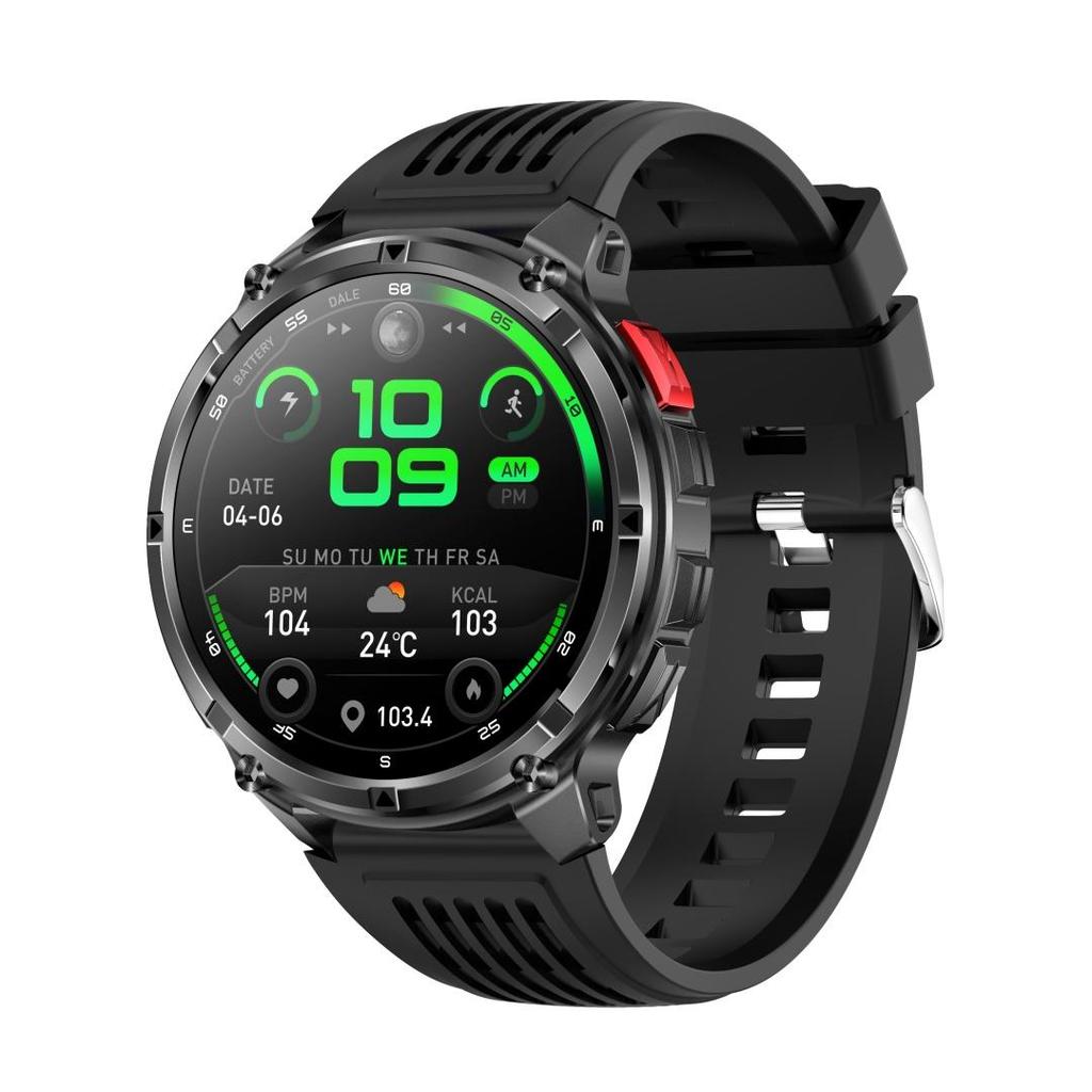 Rainbuvvy HT33 Bluetooth Smartwatch 1.7inch IPS Display IP68 Waterproof Super Long Standby 1100mAh BLE5.2 Android Sports Watch Multi-language