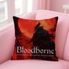 Game Horror BBloodborne Cushion Cover Pillow Case Soft Friendly Fabric  Concealed Zipper