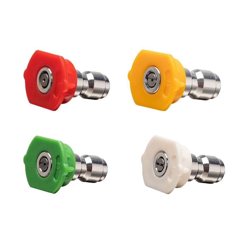 Stainless Steel High-Pressure Water Gun with 1/4" Quick Connect Nozzles, Five-Color Series