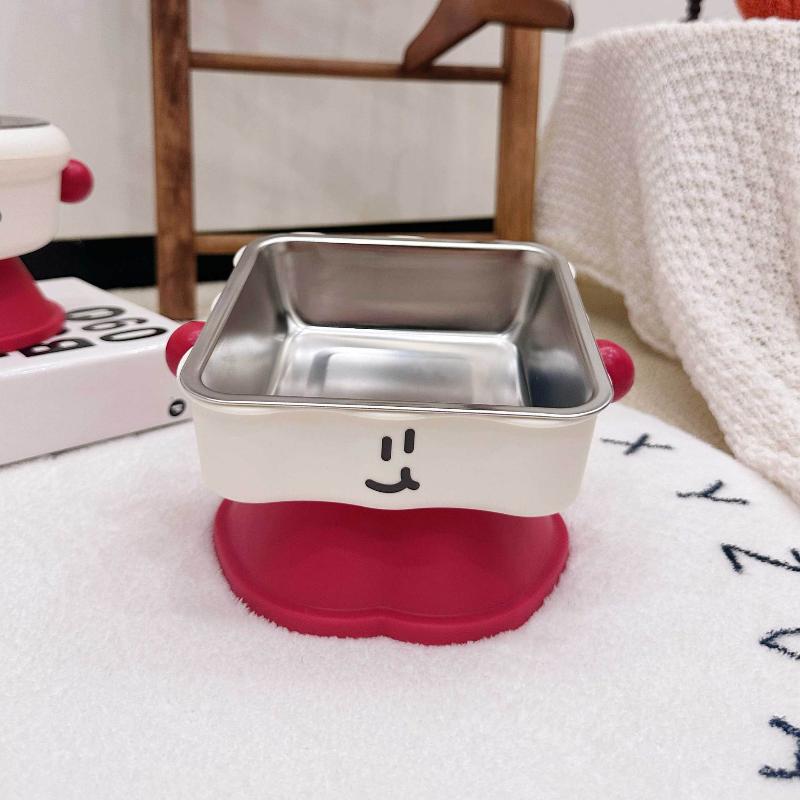 Haustier Hoher Fußnapf Nackenschutz Katze Hund Futter- und Wassernapf Hochbeinig Anti-Rutsch und Anti-Edelstahl Haustiernapf