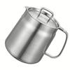 Grease Container 304 Stainless Steel 1.5L Cooking Oil Keeper Bacon Grease Storage Can with Fine Mesh Strainer and Lid