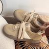 New Chinese Style 2025 Autumn and Winter New Warm Cotton Shoes Round Toe Retro Versatile Fleece Board Shoes Casual Moral Training Shoes for Women