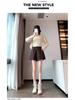 2025 Woolen High-Waist A-Line Shorts for Women: Autumn/Winter Casual Wide-Leg Petite Fit