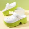 Women's Colorblock Closed-Toe Sandals - Non-Slip, Wear-Resistant, Thick Sole for Indoor/Outdoor Beach Wear