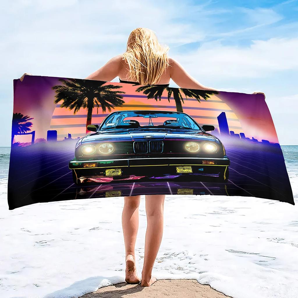 Cool Starry Universe Planet Art Towel Microfiber Beach Towel Absorbent Quick Dry Yoga Swimming Resort Mountain Climbing Towel