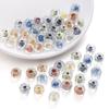 1pc [12x7mm] Water Ripple Wheel Beads Transparent Glass Wheel Beads Irregular Flat Round Beads DIY Accessories