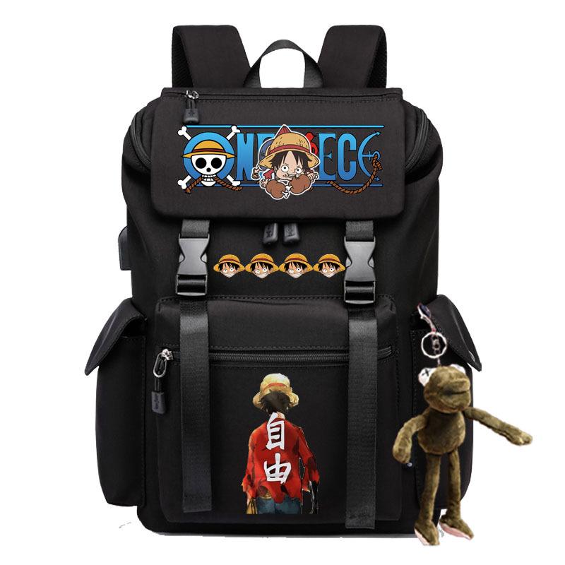 2024 Cross-border New Popular ONE PIECE Cartoon Pattern Backpack College Student Large-capacity Laptop