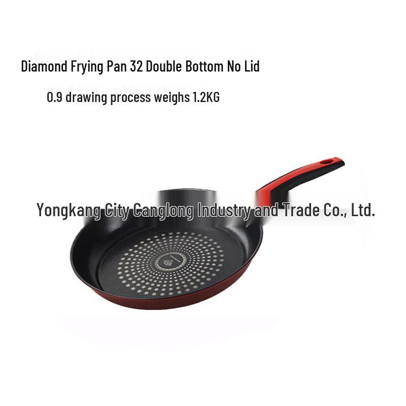 Wutuo 32CM Refined Iron Flat-Bottom Frying Wok